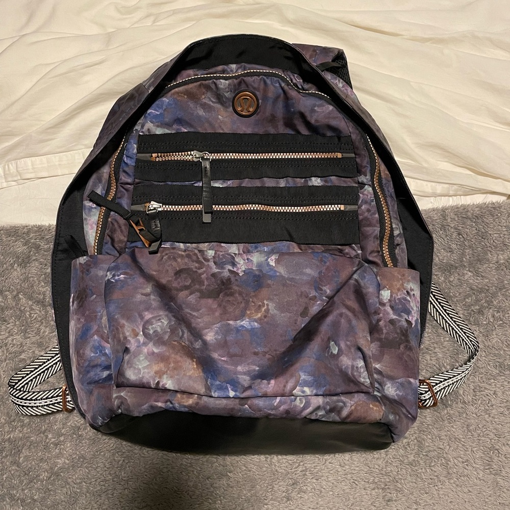 Lululemon floral large backpack